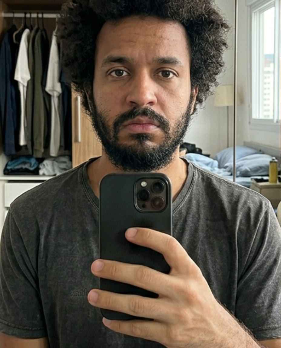 Cabelo antes do corte